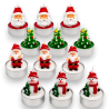 Set 12 Candele Tealight Assortite Natalizie - 4x5,5 Cm
