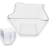 Coppette Monoporzione Set 50 in Plastica Trasparente Lavabili in Lavas