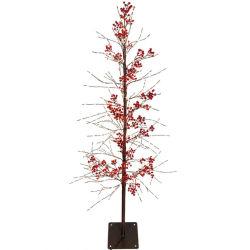 Albero con Bacche Con 555 Luci MicroLed - 150 Cm