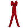 Fiocco in Velluto con Anima in Ferro Modellabile - 30x150 Cm - Rosso