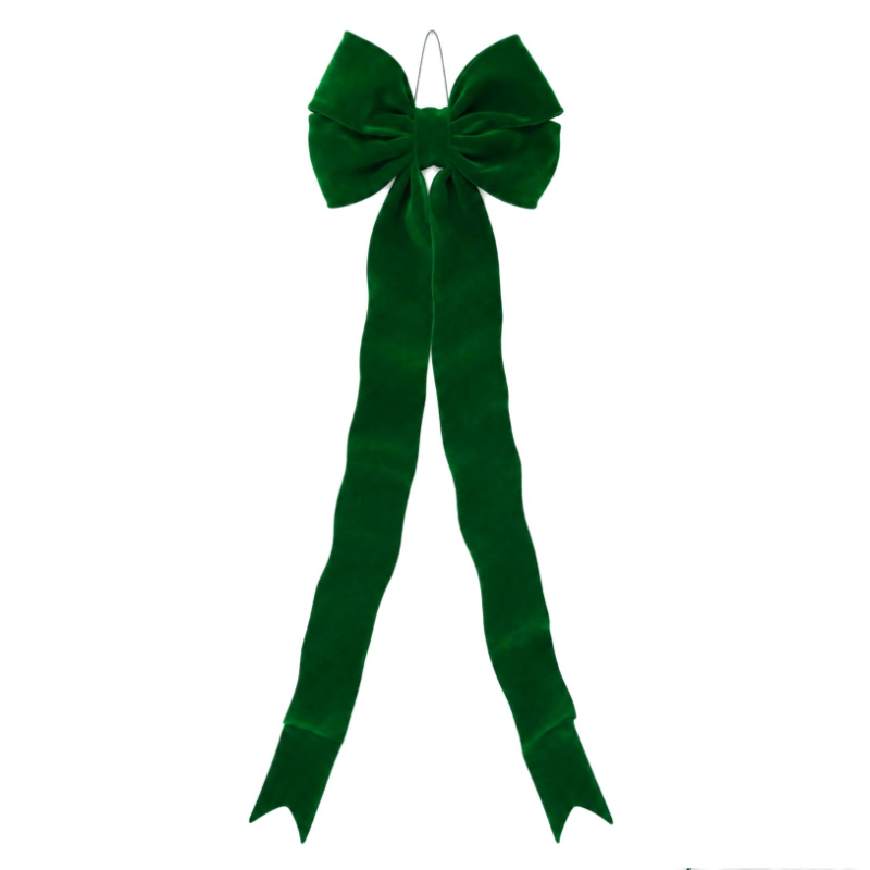 Fiocco in Velluto con Anima in Ferro Modellabile - 30x150 Cm - Verde