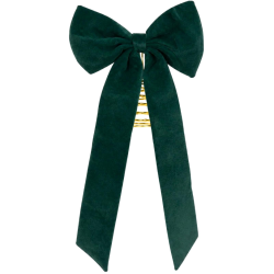 Puntale Fiocco in Velluto - 40x90 Cm - Verde