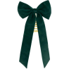 Puntale Fiocco in Velluto - 40x90 Cm - Verde