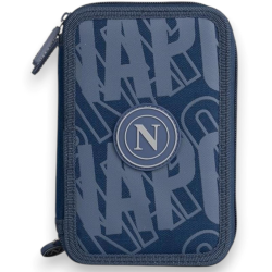 Colourbook - Astuccio Napoli a 3 Zip - Completo di 45 Pezzi - Blu