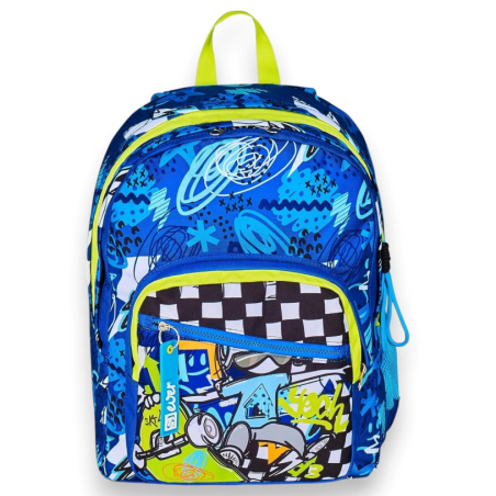 SJ - Zaino Scuola Doppio Scomparto - Skate Boy - 30 LT
