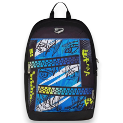 Seven - The Double Zaino Reversibile con Auricolari, Design Manga - Bl