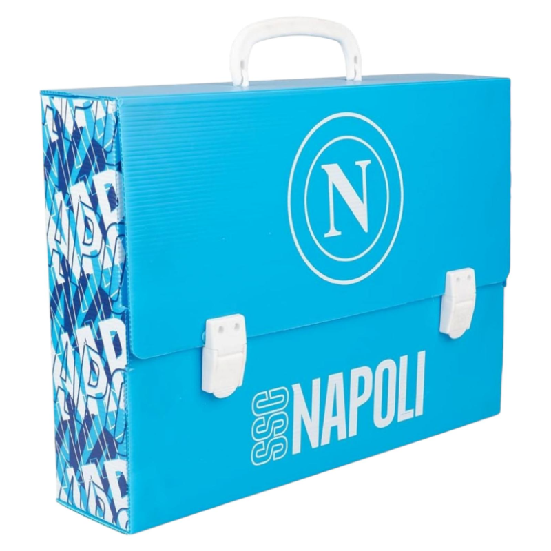 Colourbook - Valigetta Polionda Napoli - 38x27x8 cm - Azzurro
