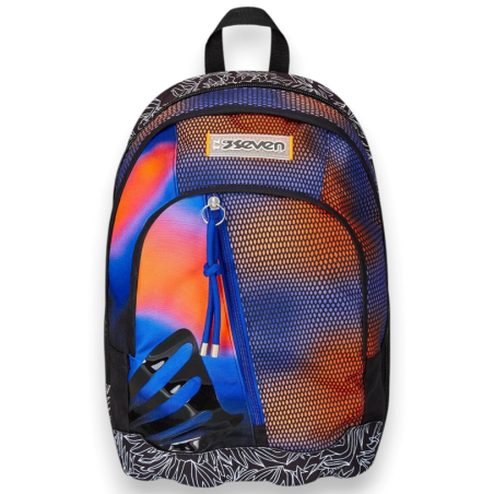 Seven - Zaino Scuola Dual Shadefull Boy - Blu/Arancione - 32 LT