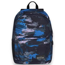 Seven - Zaino Scuola ISchool con PowerBank - Graffiti Blu- 26 LT