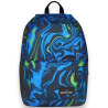 Seven - Zaino Scuola ISchool con PowerBank - Fluo Neoni Blu- 26 LT