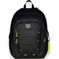 Seven - Zaino Scuola Tech Line - Nero - 29 LT