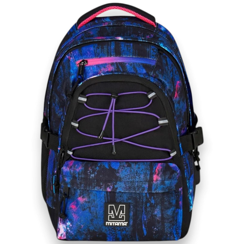 Mitama - Zaino Scuola Triplo Scomparto - BDBF - Purple Brush - 31 LT