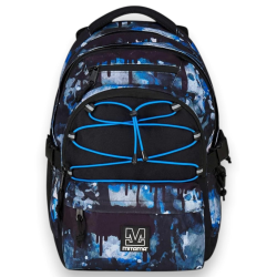 Mitama - Zaino Scuola Triplo Scomparto - BDBF - Blue Drops - 31 LT