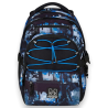 Mitama - Zaino Scuola Triplo Scomparto - BDBF - Blue Drops - 31 LT