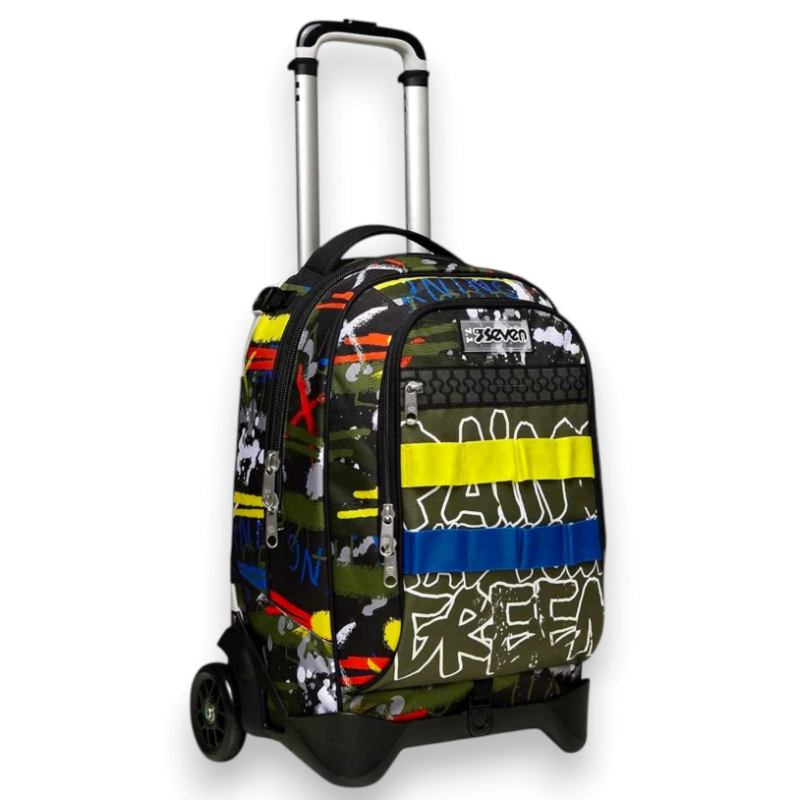 Seven - Zaino Scuola Trolley Jack - Fluo Belts - 34 LT