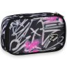 Seven - Portapenne Scuola Round Plus Big - Nero/Fucsia