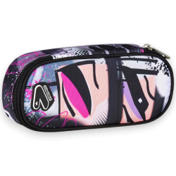 Seven - Portapenne Scuola Round Plus - Shadows Rosa