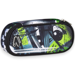 Seven - Portapenne Scuola Round Plus - Shadows Verde