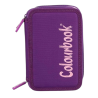 Colourbook - Astuccio a 3 Zip - 45 Pezzi - BiColor - Viola