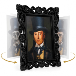 Cornice Effetto 3D Halloween con Luci e Suoni - 25x3x31 Cm