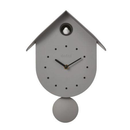 I Total - Orologio a Cucù da Parete - Uccellino Grigio