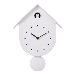 I Total - Orologio a Cucù da Parete - Gatto Bianco