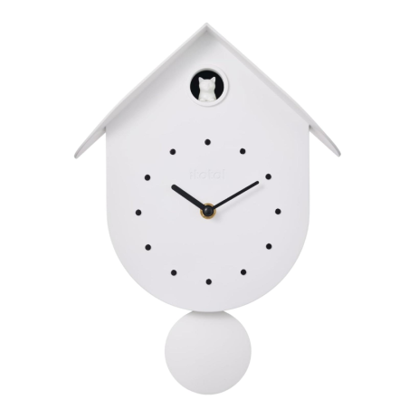I Total - Orologio a Cucù da Parete - Gatto Bianco