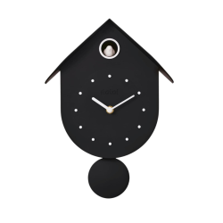 I Total - Orologio a Cucù da Parete - Gatto Nero
