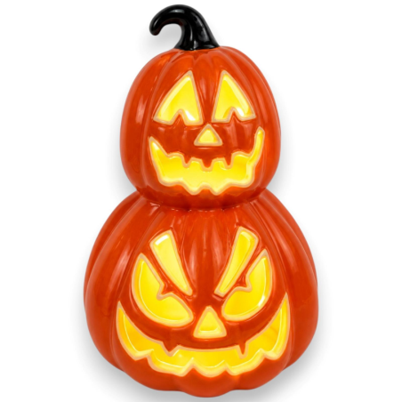 Lampada Ceramica Halloween con Luce - 29x15x20 Cm