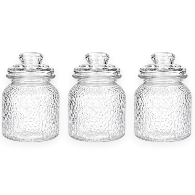 Barattolo Ermetico in Vetro 700 ML– Contenitore Elegante per Conservar