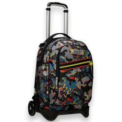 Seven - Zaino Scuola Trolley Jack 2 Ruote - Dye On - 34 LT