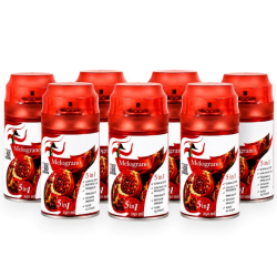 Deodorante Spray per Ambienti al Melograno 5 in 1 – Set da 6 Bombole d