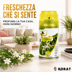 Deodorante Spray per Ambienti al Gelsomino 5 in 1 – Set da 6 Bombole d