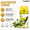 Deodorante Spray per Ambienti al Gelsomino 5 in 1 – Set da 6 Bombole d