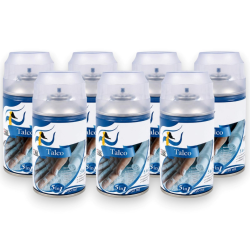 Deodorante Spray per Ambienti al Talco 5 in 1 – Set da 6 Bombole da 25