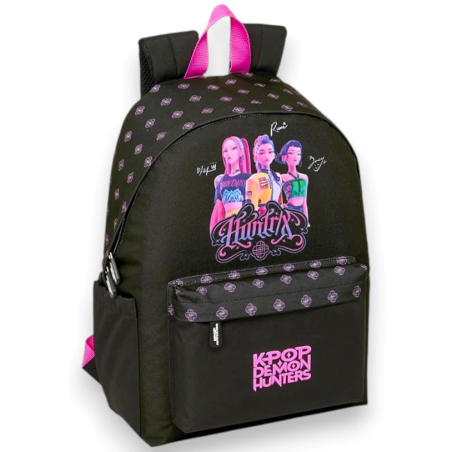 K-Pop Demon Hunters - Nero - Zaino Americano- 31x13x43 Cm
