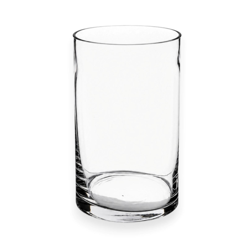Vaso Cilindrico in Vetro Borosilicato 20 cm Trasparente – Vaso Decorat