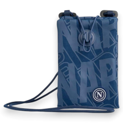 SSC Napoli - Smart Wallet Napoli Porta Cellulare Ufficiale - Blu Navy