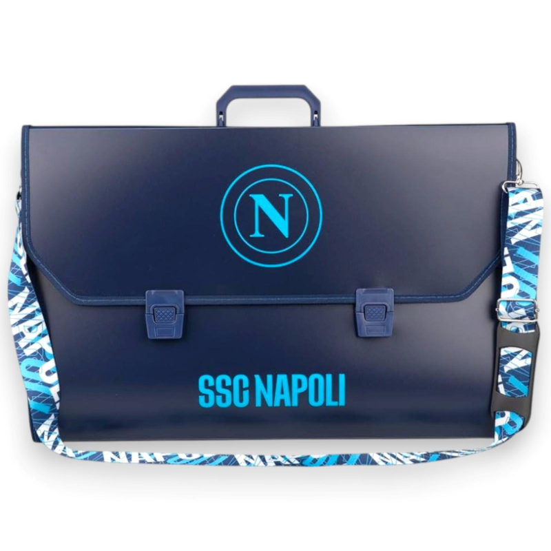 SSC Napoli - Valigetta Portadisegni Con Tracolla - 29x39x6 Cm