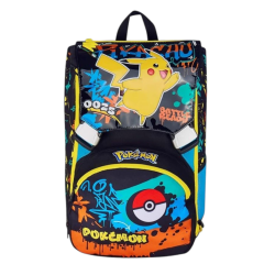 Seven - Zaino Scuola Elementare - Pokemon Estensibile - 24 LT - 27x39x