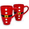 Set 2 Tazze Natalizie Decorazione Babbo Natale - 800 ML