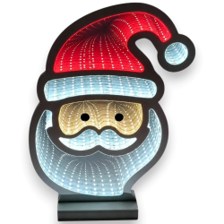 Insegna Luminosa 3D - Santa Claus Sticker - 21,5x7x30 Cm