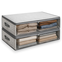 Set 2 Scatole Organizer Salvaspazio KORAT 100 × 50 × 15 cm – Pieghevol