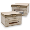 Set 2 Scatole Organizer Salvaspazio KORAT 40 × 50 × 25 cm – Pieghevoli