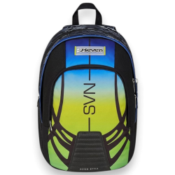 Seven - Zaino Scuola Dual Nuanced - Blu/Giallo - 31 LT - SCONTO