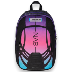 Seven - Zaino Scuola Dual Nuanced - Nero/Fuxia - 31 LT - SCONTO