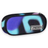 Seven - Portapenne Scuola Round Plus - Nero/Blu/Viola