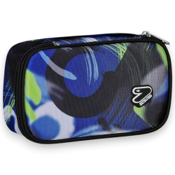 Seven - Portapenne Scuola Round Plus Big - Blu/Nero/Verde