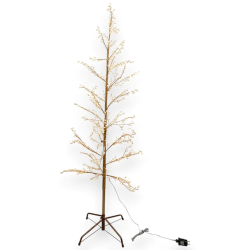Albero con Perline e 120 Luci Led - 145 Cm