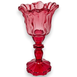 Portacandele in Vetro - 19x10x10 Cm - Colore Casuale
